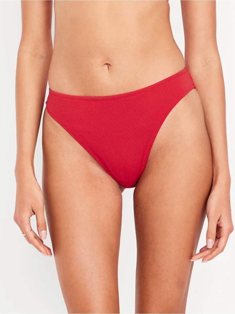 Textured Red Swim Bottom Plus 2X NWT